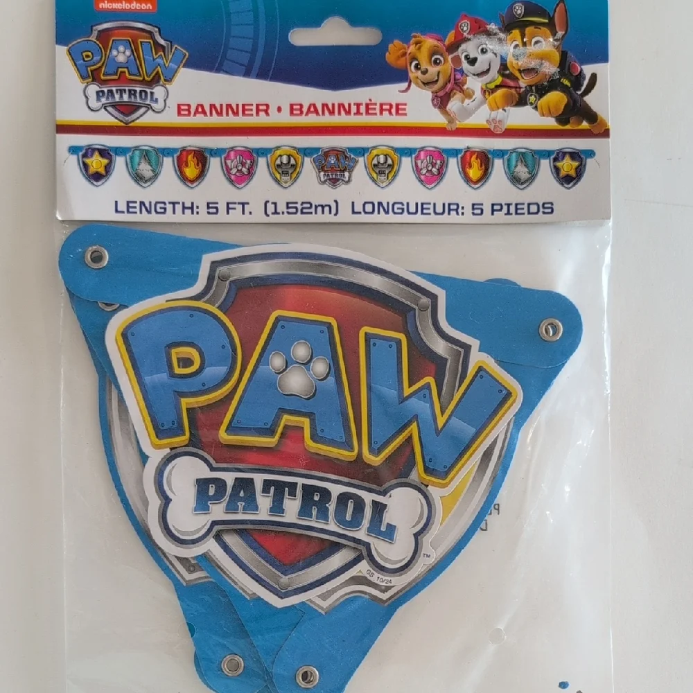 Paw Patrol Blue Party Banner - 2 Included! - Picture 1 of 4